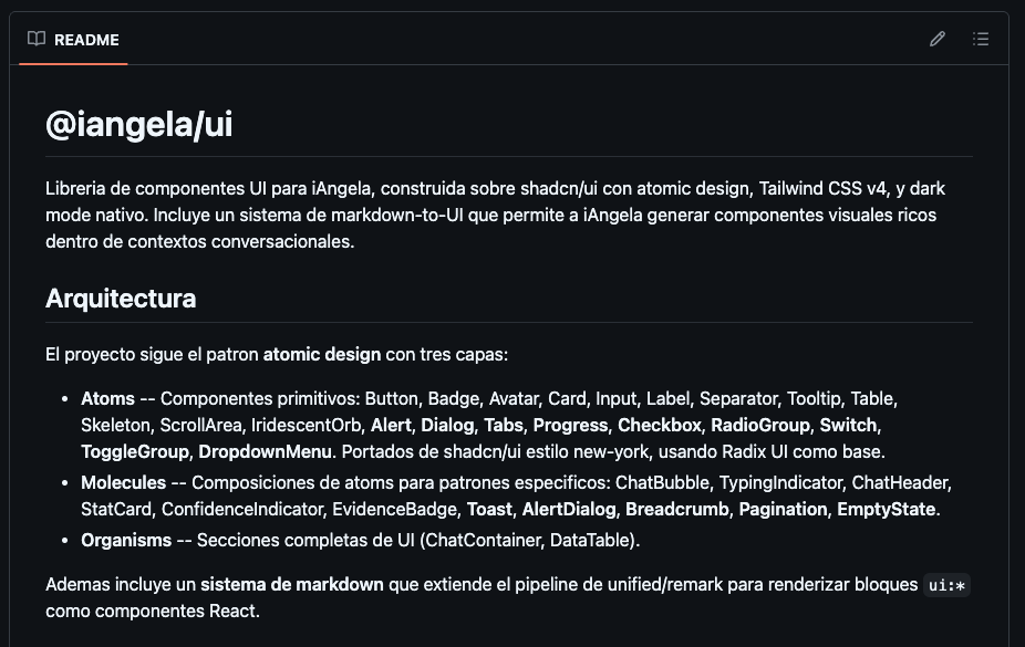 UI-kit con markdown reactivo a intents del usuario